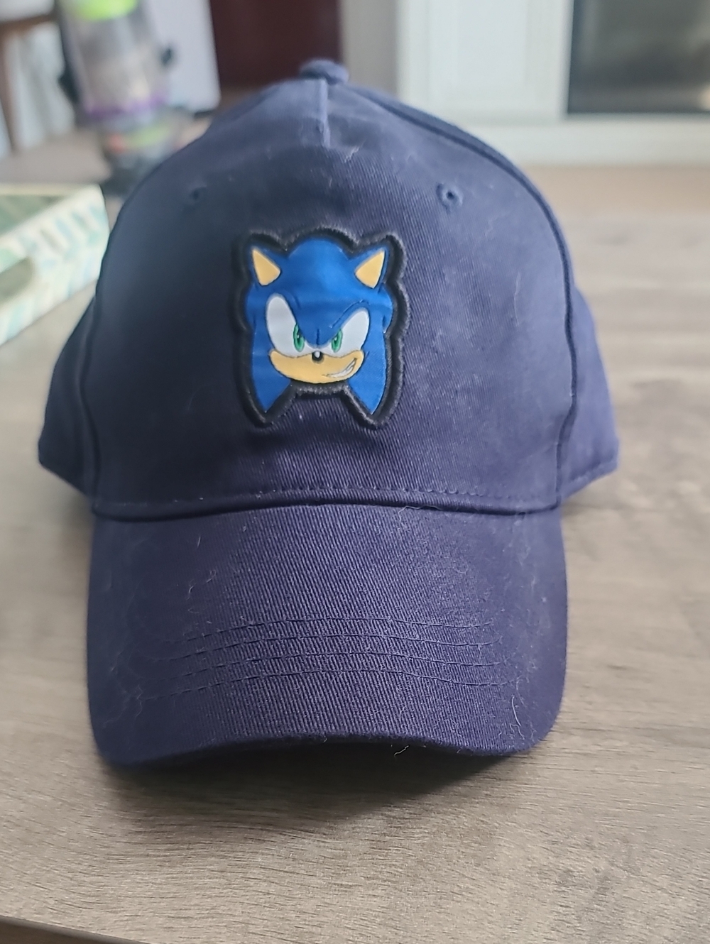 Kids Navy Sonic Character Baseball Cap